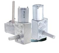 JGY370 motoréducteur à courant continu 6v12v24v réducteur de vitesse à vis sans fin à angle droit élevé réducteur de moteur électrique à arbre fileté long(M825 OD axis,160R,12V)