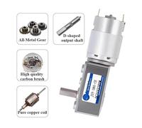 JGY385 Miniature DC12V 24V Turbine Worm Gear electronic starter Self-locking Gear Speed Regulating electronic starter Large torque 30kg electronic starter RUAJOGYNVM((12V) 26 RPM)
