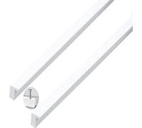 JgYiAngBq 2 pièces poignées de tiroir en alliage d'aluminium forme L poignée meuble blanche, heurtoirs placard bouton chambre à coucher for commode