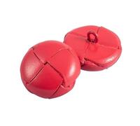 JgYiAngBq Bouton, 6 pièces/lot Boutons recouverts de Cuir véritable 15/18/20/23/25/28 mm Bouton en Cuir Beige Noir Marron for Manteaux Veste Boucle café-20 mm(Red,25mm)