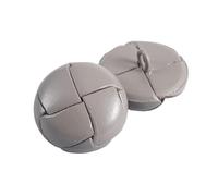 JgYiAngBq Bouton, 6 pièces/lot boutons recouverts de cuir véritable 15/18/20/23/25/28 mm bouton en cuir beige noir marron for manteaux veste boucle café-20 mm(Gray,25mm)