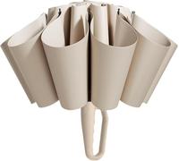 JgYiAngBq Parapluie de voyage coupe-vent, pliable à 24 baleines avec poignée boucle, parapluie compact, petit portable