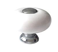 JgYiAngBq Poignée, commode tire bouton de tiroir poignée traction d'armoire en céramique blanche argentée