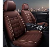 JGYZQL 2 Pièces Housses de Siège de Voiture pour BMW 1 2 3 4 5 6 7 Series 5GT GT3 GT5 X1 X3 X4 M2 M3 M4 M5 M6, Housses Siege Cuir Confortables Respirant Protection Accessoires,Coffee