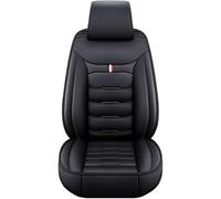 JGYZQL 2 Pièces Housses de Siège de Voiture pour Toyota Land Cruiser Prado FJ120 KDJ 120, Housses Siege Cuir Confortables Respirant Protection Accessoires,All Black