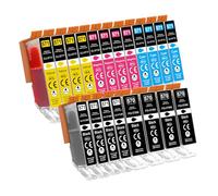 Jhaan 570XL 571XL Cartouche d'encre Compatibles pour Canon PGI-570 CLI-571 pour Canon Pixma TS5050 TS5000 TS5051 TS5053 TS5055 TS6050 TS6051 TS6052 MG5750 MG5751 MG5752 MG5753 MG6800 MG6850 MG6851