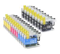 Jhaan LC123XL Cartouches d'encre pour Brother LC123 LC-123 Multipack pour Brother MFC-J4410DW J4510DW J4110DW J6720DW J6920DW J6520DW J470DW DCP-J132W DCP-J152W DCP-J752DW DCP-J870DW (Lot de 20)