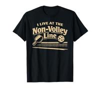 J'habite à Non-Volley Line Pickleball Game Player Pickleball T-Shirt