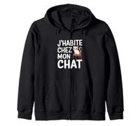 J'habite chez mon chat Sweat à Capuche