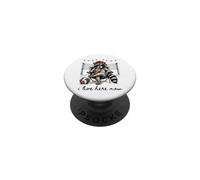 J'habite Ici Maintenant Volleyball Raccoon PopSockets PopGrip Adhésif