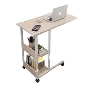 JHAISMAO Table d'appoint, table de chevet, table d'appoint pour ordinateur portable, hauteur réglable, bureau de lit avec roulettes, bureau de lit (taille : 80 x 40 x 100 cm)