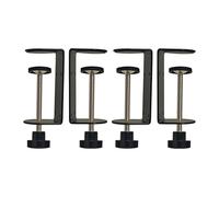 Jhanw Lot de 4 colliers de serrage en C de 7,6 cm avec quatre petits trous à l'arrière, lot de 4 colliers de serrage réglables pour bureau de 0,9 à 8,6 cm, pince polyvalente pour frein, assemblage de