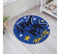 JHAOUNUK Tapis de Bain Antiderapant en Microfibre Douce,Tapis de Salle de Bain Lavable en Machine,Affiche imprimée de t-Shirt de la Grande Ville de New York Vecteur [Converti],60x60cm