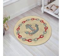 JHAOUNUK Tapis de Bain Antiderapant en Microfibre Douce,Tapis de Salle de Bain Lavable en Machine,Anneau griffonné,60x60cm