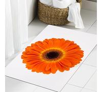 JHAOUNUK Tapis de Bain Antiderapant en Microfibre Douce,Tapis de Salle de Bain Lavable en Machine,Dessin animé Paysage Nuages vallée collines Herbe Rayons de Soleil Fleurs Art i,60x90cm