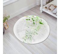 JHAOUNUK Tapis de Bain Antiderapant en Microfibre Douce,Tapis de Salle de Bain Lavable en Machine,Décoration Musicale, mélodie Abstraite de Chanson de Printemps, fête des Fleurs,60x60cm