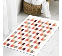 JHAOUNUK Tapis de Bain Antiderapant en Microfibre Douce,Tapis de Salle de Bain Lavable en Machine,Fleurs, Branches et Feuilles vectorielles. Ensemble de 3 Magnifiques Motifs flo,60x90cm