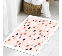 JHAOUNUK Tapis de Bain Antiderapant en Microfibre Douce,Tapis de Salle de Bain Lavable en Machine,Fleurs, Branches et Feuilles vectorielles. Ensemble de 3 Magnifiques Motifs flo,60x90cm