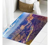 JHAOUNUK Tapis de Bain Antiderapant en Microfibre Douce,Tapis de Salle de Bain Lavable en Machine,Grand Canyon au Lever du Soleil avec la rivière Colorado,60x90cm
