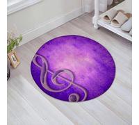 JHAOUNUK Tapis de Bain Antiderapant en Microfibre Douce,Tapis de Salle de Bain Lavable en Machine,J'aime la Musique, Symbole clé,60x60cm