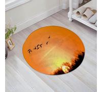 JHAOUNUK Tapis de Bain Antiderapant en Microfibre Douce,Tapis de Salle de Bain Lavable en Machine,Migration,60x60cm
