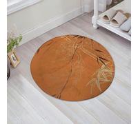 JHAOUNUK Tapis de Bain Antiderapant en Microfibre Douce,Tapis de Salle de Bain Lavable en Machine,thème de la Nature la Fleur-décoration Dessin à Main levée,60x60cm