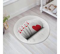 JHAOUNUK Tapis de salle de bain à séchage rapide, tapis de sol absorbant pour la maison, fond antidérapant en caoutchouc, facile à nettoyer, tapis de douche de salle de bain, jeu de cartes royales de