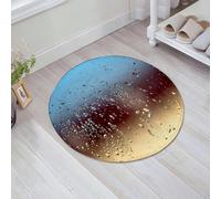 JHAOUNUK Tapis de salle de bain à séchage rapide, tapis de sol absorbant pour la maison, fond antidérapant en caoutchouc, facile à nettoyer, tapis de douche de salle de bain, pluie, gouttes de pluie