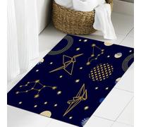 JHAOUNUK Tapis de salle de bain à séchage rapide, tapis de sol absorbant pour la maison, fond antidérapant en caoutchouc, facile à nettoyer, tapis de douche de salle de bain, origami fantaisie dans le
