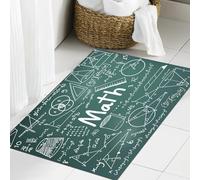 JHAOUNUK Tapis de salle de bain à séchage rapide, tapis de sol absorbant pour la maison, fond antidérapant en caoutchouc, facile à nettoyer, tapis de douche de salle de bain, théorie mathématique et