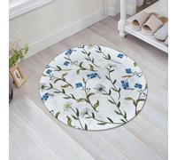 JHAOUNUK Tapis de salle de bain à séchage rapide, tapis de sol absorbant pour la maison, fond antidérapant en caoutchouc, facile à nettoyer, motif sans couture avec camomille. imprimé tendance avec
