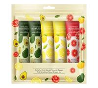 Jhaoyu Collection Crèmes Hydratantes Pour Les Mains Quotidiennes Et Pour Le Voyage Ensemble Crèmes Parfumées Aux Fruits Avec Essence Florale Nourrissante Extrait de fruit Taille unique