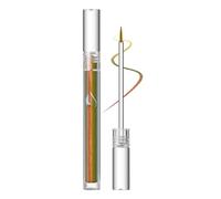 Jhaoyu Eye Liner Scintillant Métallique Stylo Liquide Scintillant Longue Durée Pour Une Application Fluide Et Des Yeux Éblouissants Paquet Jaune Vert Taille unique