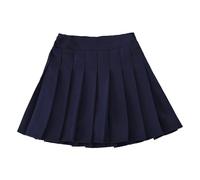Jhaoyu Jupe Plissé pour Enfant Fille Uniforme Scolaire avec Short Intérieur Mini Jupe Taille Élastique pour Quotidiens Tennis 2-11 Ans Bleu Marine 4-5 Ans