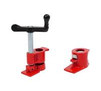 JHAUAI Lot de 8 colliers de serrage en fer de 1,9 cm - Rouge et noir | Kit de colliers de serrage avec large zone de serrage et base stable offrant un maintien ferme pour le bois lors du travail