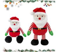 JhavexToy Poupée du Père Noël, Peluche Père Noël,Plush Squishy Poupée Bonhomme Décor Cadeaux, Décoration d’Intérieur et Remplissage de Chaussette, 25 Cm