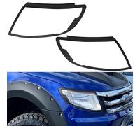 JHCHAN Couvercle de phare et de feu arrière pour Ford Ranger Wildtrak Raptor 2012-2014 T6 PX MK1 XL XLT Limited Tremor Platinum (2012-2014 Cache phare)