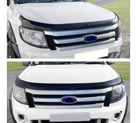 JHCHAN Déflecteur contre les insectes et les projections de pierres pour capot pour Ford Ranger T6 2012-2016 Wildtrak Raptor XL XLT Limited Stormtrak Wolftrak Thunder, PMMA acrylique, résistant aux UV