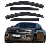 JHCHAN Déflecteurs d'air pour Volkswagen VW Amarok 2022 2023 2024 2025, Double Cabine V6 Aventura Trendline Startline Highline Tinted Collage Déflecteurs de Pluie