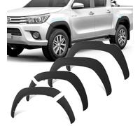 JHCHAN Élargisseur d'aile 4" pour Toyota Hilux 2015-2024, Hilux AN110 AN120 AN130 Invincible Revo Rocco ABS Extension de passage de roue style poche noir mat