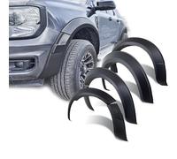 JHCHAN Élargisseur d'aile pour Ford Ranger 2023-2024 T9 XL XLT XLS Modèle de base Fender Flares 5" Élargisseur de passage de roue Accessoire sans PDC (T9 XL XLT)