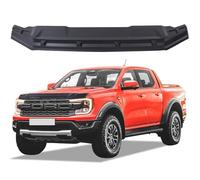 JHCHAN Protection contre les éclats de pierre et déflecteur d'insectes pour Ford Ranger 2023-2026 T9 Raptor Wildtrak X Wildtrak Platinum XL XLT Limited Tremor, protection de capot en ABS mat noir