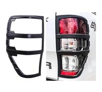 JHCHAN Protection du couvercle du feu arrière pour Ford Ranger Wildtrak Raptor 2012-2022 T6 T7 T8 XL XLT Limited Tremor MK1 MK2 MK3 Noir (Couvercle de feu arrière)