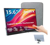 Jhcztrk écran tactile Portable Monitor 15,6 pouces 1080P Ultra Slim et léger Bezel less FHD IPS HDR Gaming Monitor avec haut-parleurs intégrés et VESA pour ordinateur portable Mac PC Xbox PS4/5 Switch