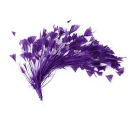 Jhdwu Plumes d'oie de dinde multicolores 25,4 à 30,5 cm Fleur Triangle Pointe Coquille Bonus Plumes Pliables Plumes Artisanat DIY Lady Coiffe