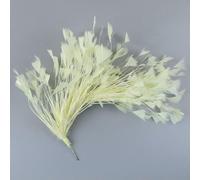 Jhdwu Plumes d'oie de dinde multicolores 25,4 à 30,5 cm Fleur Triangle Pointe Coquille Bonus Plumes Pliables Plumes Artisanat DIY Lady Coiffe