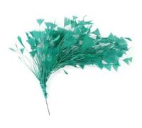 Jhdwu Plumes d'oie de dinde multicolores 25,4 à 30,5 cm Fleur Triangle Pointe Coquille Bonus Plumes Pliables Plumes Artisanat DIY Lady Coiffe