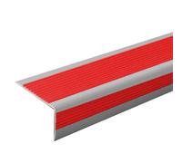 JHDXL 32,8 pieds par rouleau, protection antidérapante pour marches en bois, tapis d'escalier intérieur vintage, tapis de marche en caoutchouc, tapis antidérapant pour le sol (rouge, 5 x 2,5 cm)