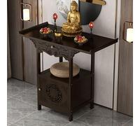 JHDXL Autel de Table de méditation avec Rangement, Table De Prière Et De Méditation en Bambou, pour prières, Divination, culte et décoration d'intérieur(80 * 40cm/31.5 * 15.7in)