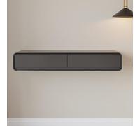 JHDXL Bureau d'angle Peu Encombrant, Coiffeuse Flottante avec Tiroir, Coiffeuse de Maquillage Murale, Table de Chevet Flottante, pour Chambre et Salon(Black,120cm/47.2in)